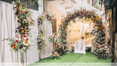 Mê mẩn với 4 mẫu thiết kế cổng hoa cưới  được yêu thích nhất 
