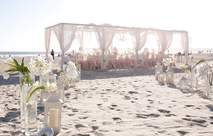 trang trí tiệc cưới trên biển